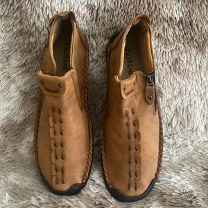 Fashion Sport Men’s Shoes Size UK 48 Brown Zipper New